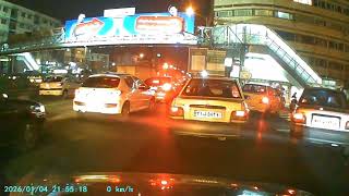 10 Minutes Driving in Busy Tehran | Real Dashcam
