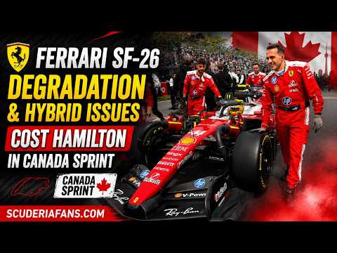 Video Ferrari SF-26 tyre degradation and hybrid issues cost Lewis Hamilton | F1 Canada Sprint review
