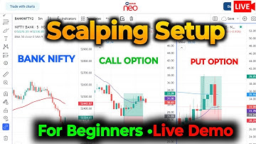 Kotak neo Chart Scalping Live | Best Scalping Setup for Beginners👌 | Zero Brokerage Scalping Trading