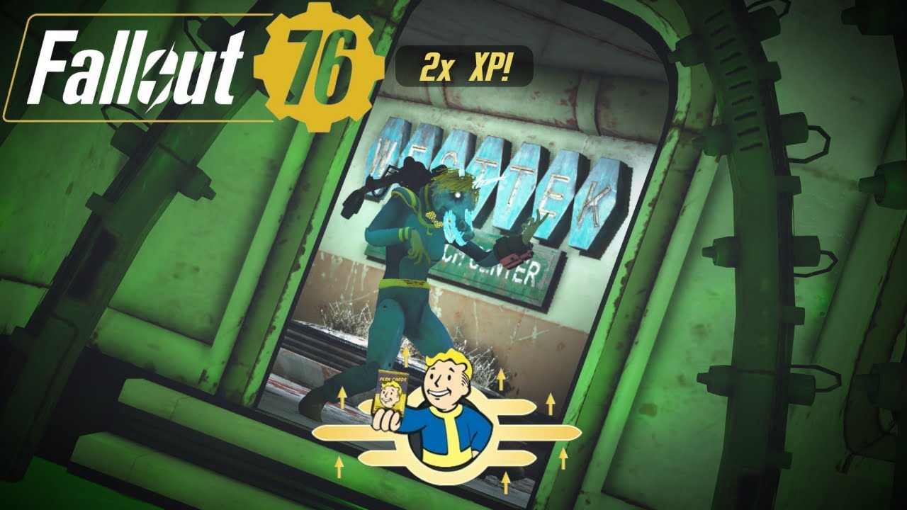 Fallout 76 - Double XP West Tek XP farming w/ alt account [2 hours, 67 levels]