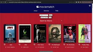 Moviematch Application Demo