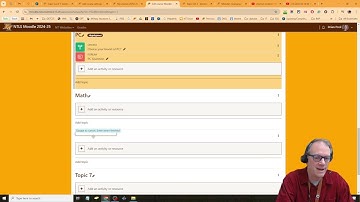 Adding and naming sections in your Moodle course