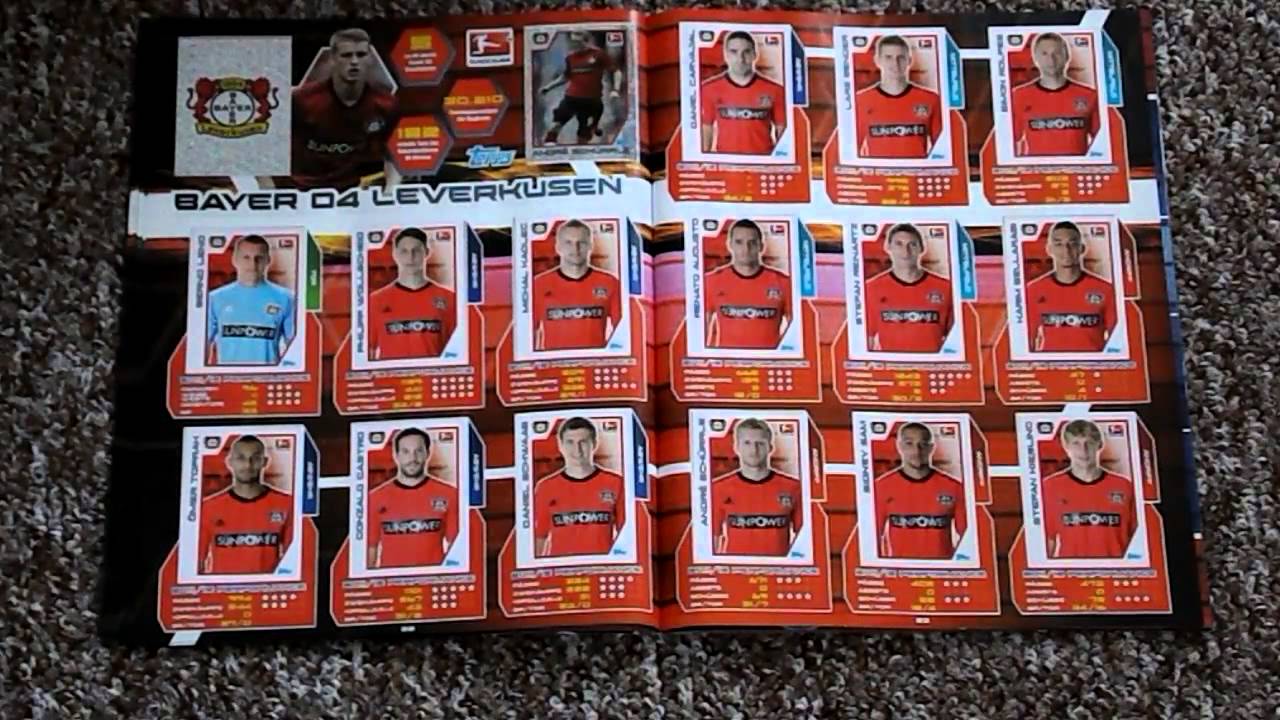 Topps Bundesliga 2012/2013 12/13 Stickeralbum (Heft) Präsentation ...