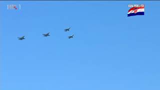 F-16 prelet iznad Knina - 5.8.2018. Dan pobjede i domovinske zahvalnosti