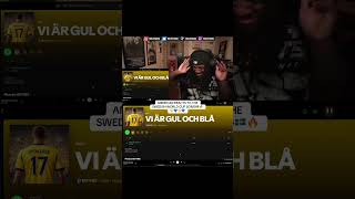 No Life Shaq reacting to the Swedish World Cup Song🇸🇪🔥🔥 #viral #football #sverige #nolifeshaq