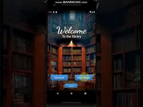 My Android App (LibraryApp) with sqlite Database