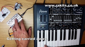 Rakits Baby8 Sequencer Kit Demo with Arturia Minibrute