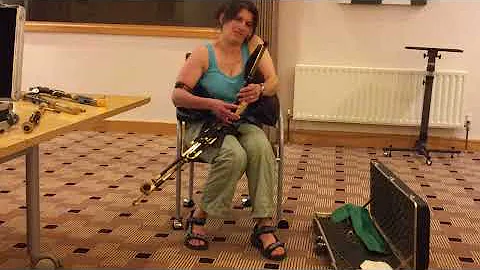 Heather Clarke playing Ceol Pipes Uilleann Pipes