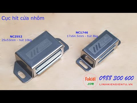 Video Cục hít cửa nhôm, nam châm hít cửa tủ, chốt cửa tủ nam... - youtube