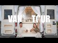 Van tour  luxury off grid australian campervan with custom full size shower