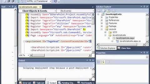 Learn to use the Javascript Client Object Model