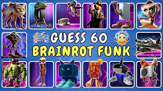 Guess the Italian BRAINROT Animal by Funk Song! | 60 Meme Challenge