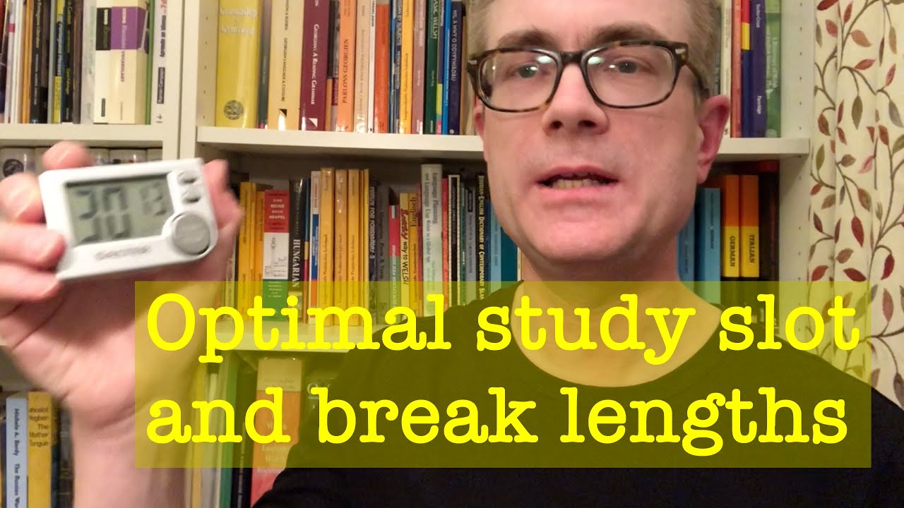 Study slot & break lengths - YouTube Dr Popkins' How to get fluent