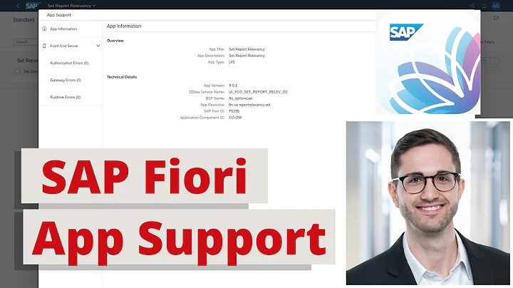 SAP Fiori App Support - Useful function for troubleshooting
