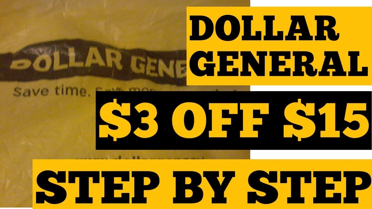 Couponing at Dollar General 3 OFF 15 Step By Step Tutorial