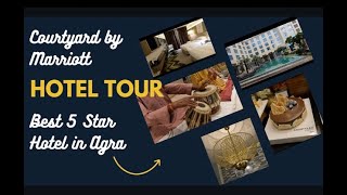 My Luxury 5 Star Hotel Stay with Courtyard by Marriott Agra | Luxurious Food, Stay & Room Tour