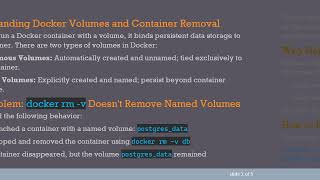 Why docker rm -v Doesn’t Remove Named Volumes and How to Delete Them