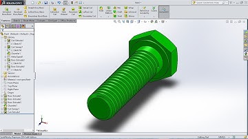 SolidWorks tutorial How to Make Bolt