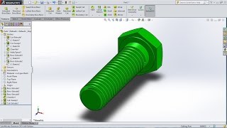 Famous SolidWorks tutorial How to Make Bolt Profile