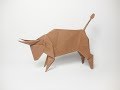 ORIGAMI BULL TUTORIAL (Toro Origami)