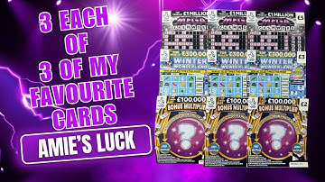 I Scratched 3 Each of My Favorite Scratch Cards… Can I Win My Money Back?! 💰🎯🎉