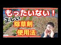 1年間除草をしないで済ませる為の除草剤の使い方