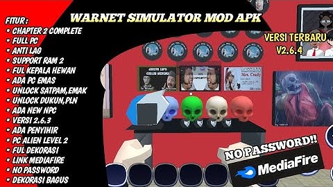 UPDATE!! DOWNLOAD WARNET SIMULATOR MOD APK TERBARU || V2.6.4