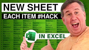 Excel - Hack to Insert Worksheet for Each Customer - Episode 740