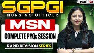 SGPGI Previous Year Question Paper MSN | SGPGI Lucknow Staff Nurse Vacancy | OBG Class