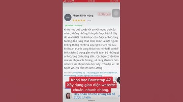 Review khoá học lập trình web online unitop - Boostrap Az #laptrinhweb #hoclaptrinhonline #unitop
