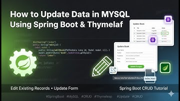 14. How to Update Data in MySQL Table Using Spring Boot and Thymeleaf