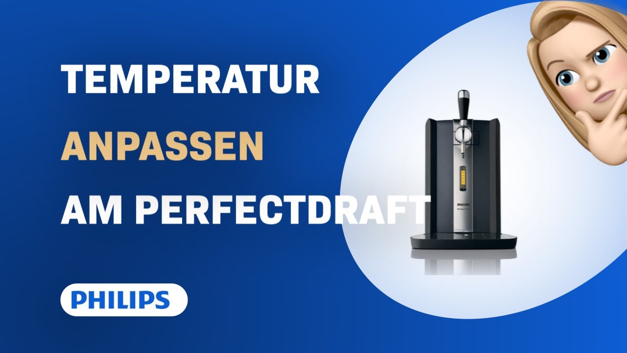 Wie passt man die Temperatur auf dem Philips PerfectDraft HD3620 an — free download