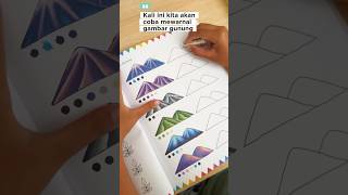Mewarnai gunung ala juara 1 mewarnai #shortvideo Mewarnai gunung ala juara 1 mewarnai #shortvideo