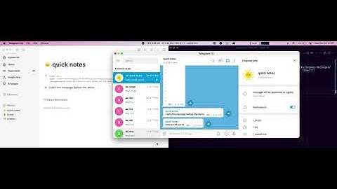 Telegram → Logseq quick notes demo