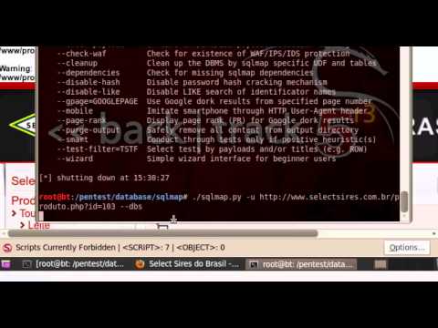 Usando o sqlmap no Backtrack 5 R3  The Security Day