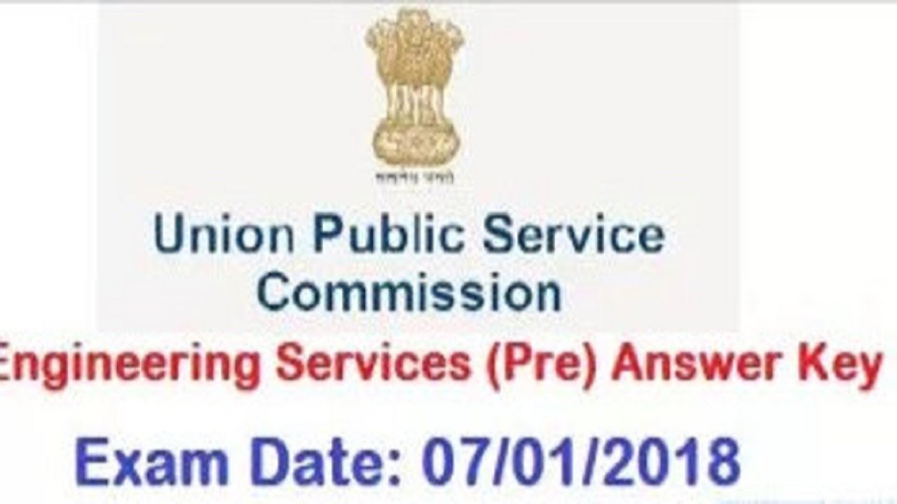 UPSC IES Answer Key 2018 | UPSC Engineering Services Exam Paper Solution