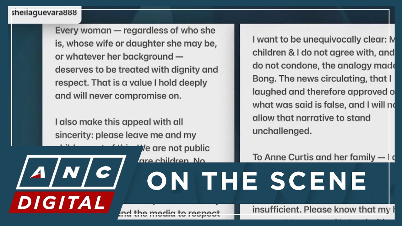 LOOK: Wife of QC Rep. Bong Suntay apologizes to Anne Curtis, condemns husband’s remarks | ANC
