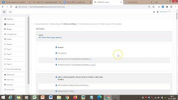 Import files in moodle