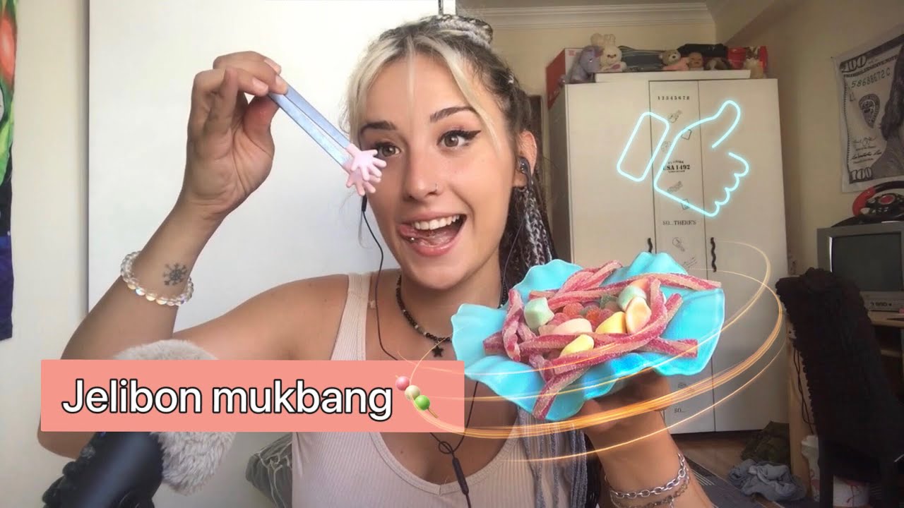 ASMR Jelibon mukbang🍡(sohbet) #mukbang#asmr #türkçeasmr