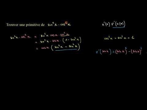 Primitive de  sin^2x cos^3x