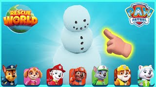 Snowman Unlocked Adventure Bay, Here We Go Paw Patrol Rescue World -Chase Skye Zuma Marshall