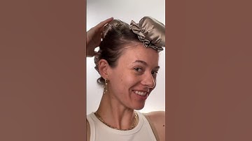 do the @ETERNAL MUSE bun bons really work? 🧐 ft @minniefrr #heatlesscurls #heatlesshairstyles