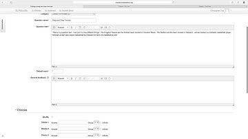Moodle Question Types