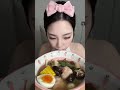 Loofah and shrimp ball fresh soup (extra large fish ball versionっ´ω `c) #mukbang #food