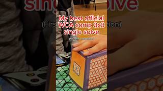 My best official #3x3 single at a WCA #speedcubing competition
