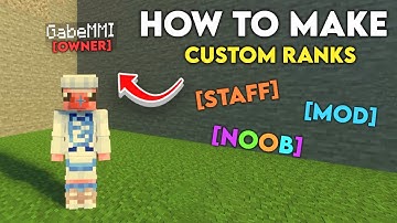 How to Make Custom Ranks in Minecraft Bedrock