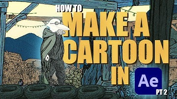 How to Make a Cartoon in After Effects part 2 - Building the Environment