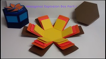 #diy Art and #craft #tutorial : #howto make Basic Hexagonal Explosion Box Part 1