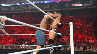 John Cena vs Cm punk WWE championship WWE Raw 1000 part 1\/2 HD