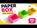 Paper Box Craft DIY Tutorial | Easy Origami Paper Box Making at Home